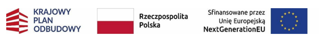Logotypy Krajowy Plan Odbudowy, Rzeczpospolita Polska, Unia Europejska NextGenerationEU